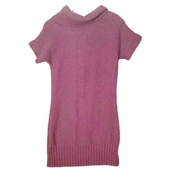 ATHLETA Womens Tunic Sweater SZ S Tisbury Cable Knit Cashmere Turtleneck Maroon - Picture 3 of 10